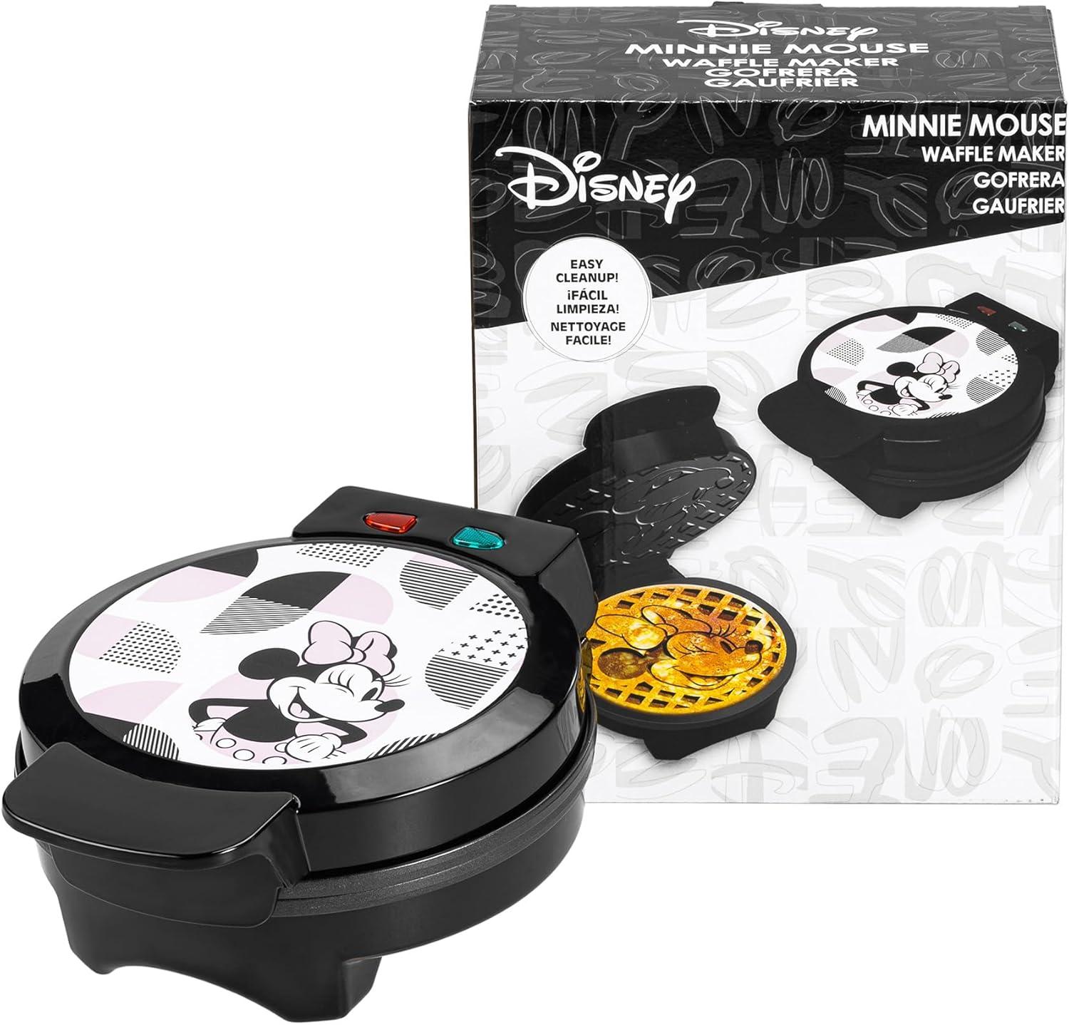 imageUncanny Brands Bluey Waffle Maker NonStick Round Waffle Iron Easy to Use and CleanMinnie Mouse