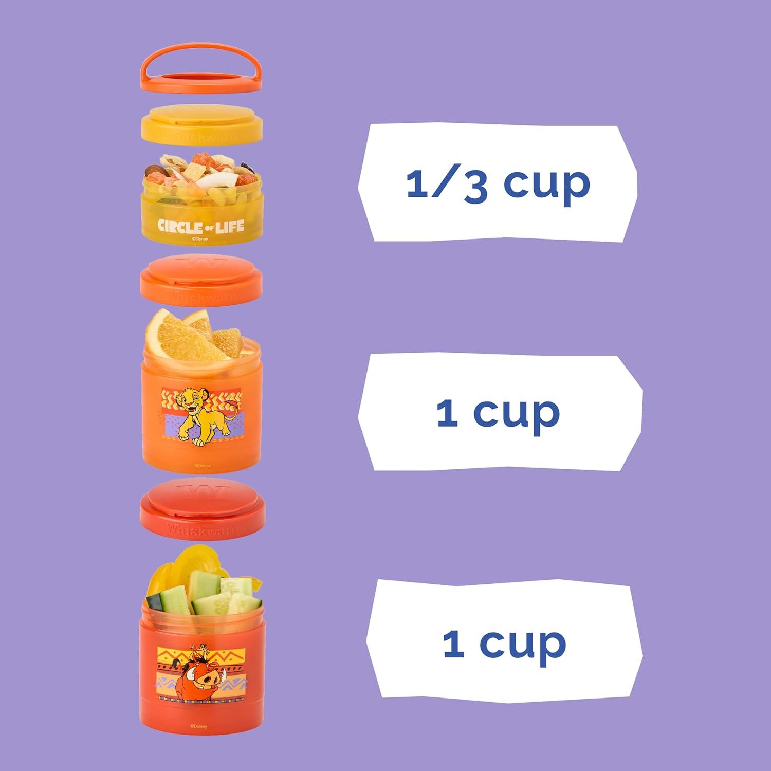 imageWhiskware Bluey Stackable Snack Containers for Babies Toddlers and Kids 3 Stackable Snack Cups for School and Travel Cupholder Friendly Bluey Chloe Bingo and Lila Best BuddiesCircle of Life