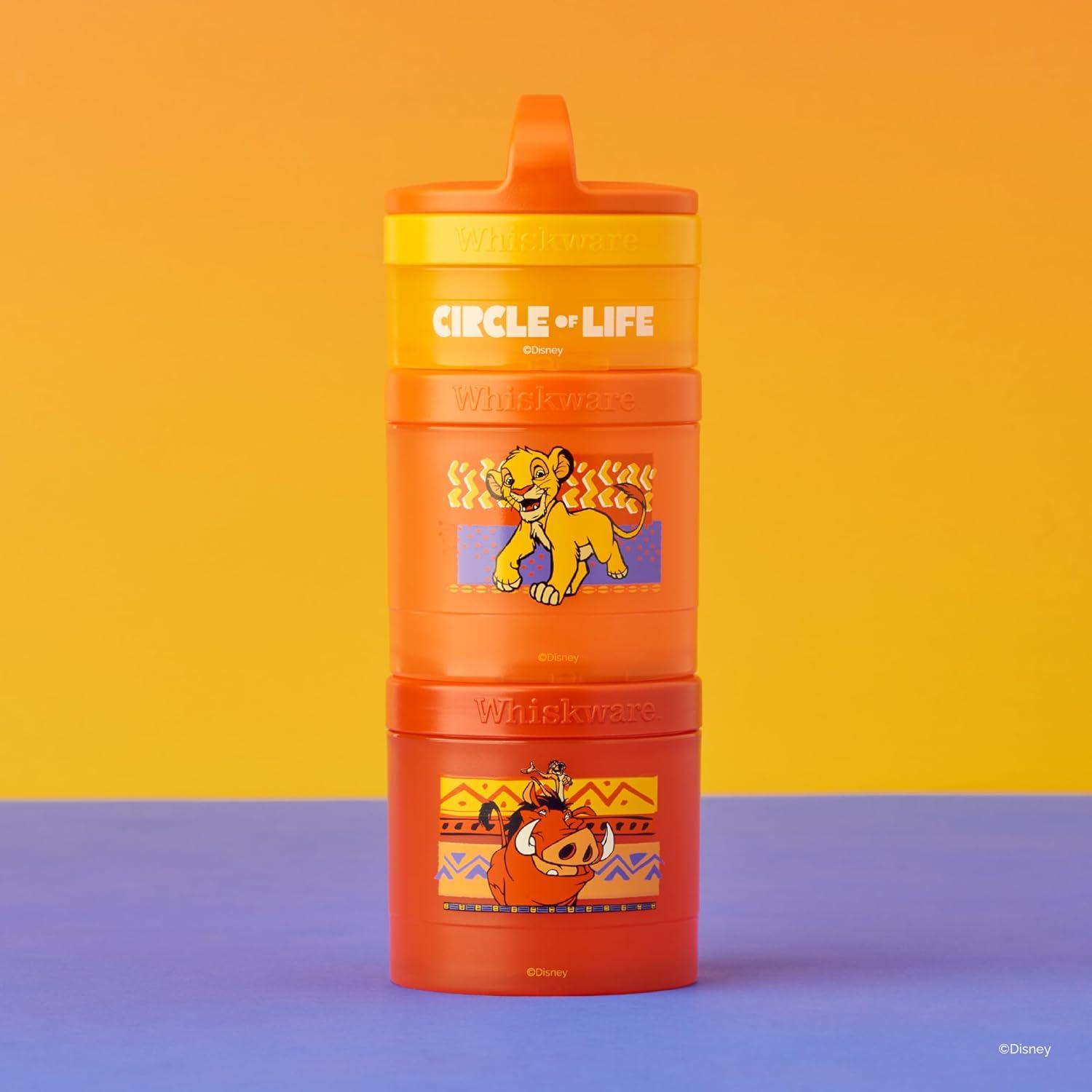 imageWhiskware Bluey Stackable Snack Containers for Babies Toddlers and Kids 3 Stackable Snack Cups for School and Travel Cupholder Friendly Bluey Chloe Bingo and Lila Best BuddiesCircle of Life
