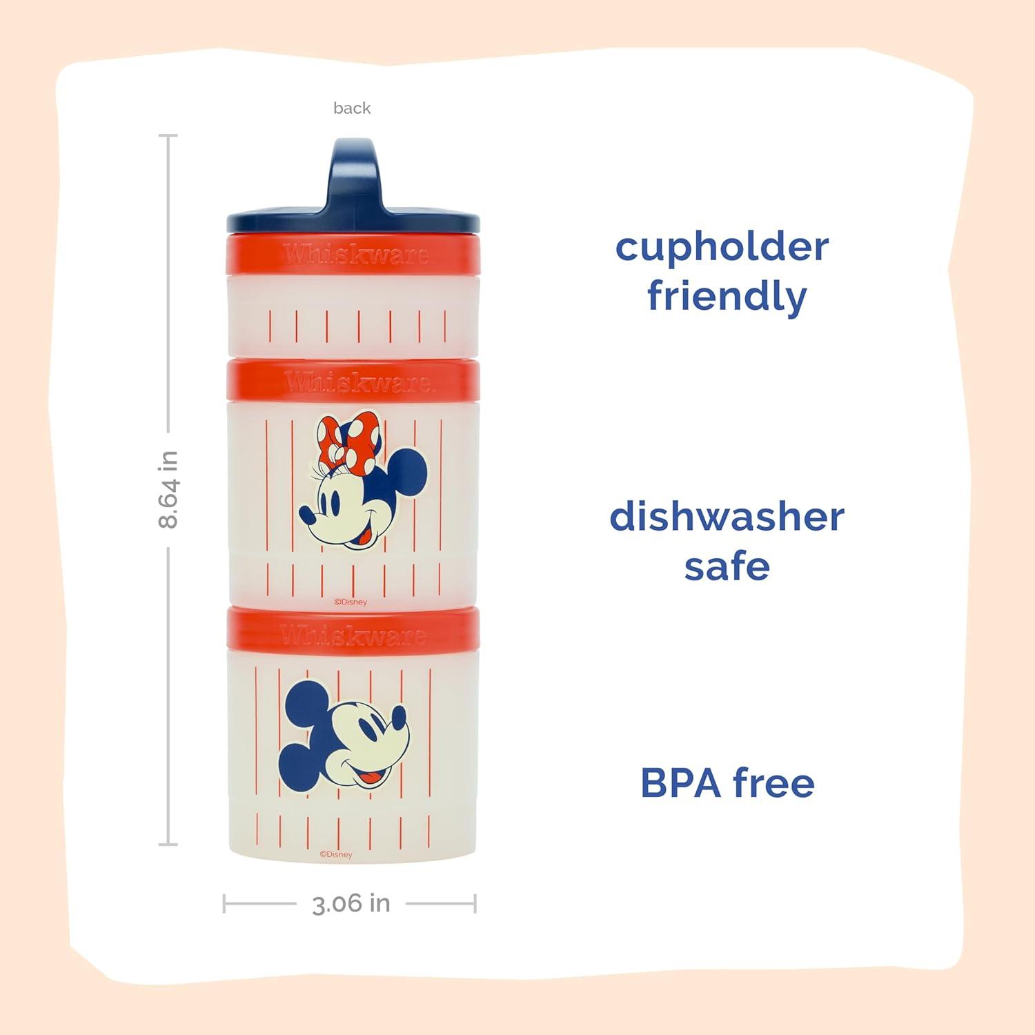 imageWhiskware Bluey Stackable Snack Containers for Babies Toddlers and Kids 3 Stackable Snack Cups for School and Travel Cupholder Friendly Bluey Chloe Bingo and Lila Best BuddiesMickey Minnie