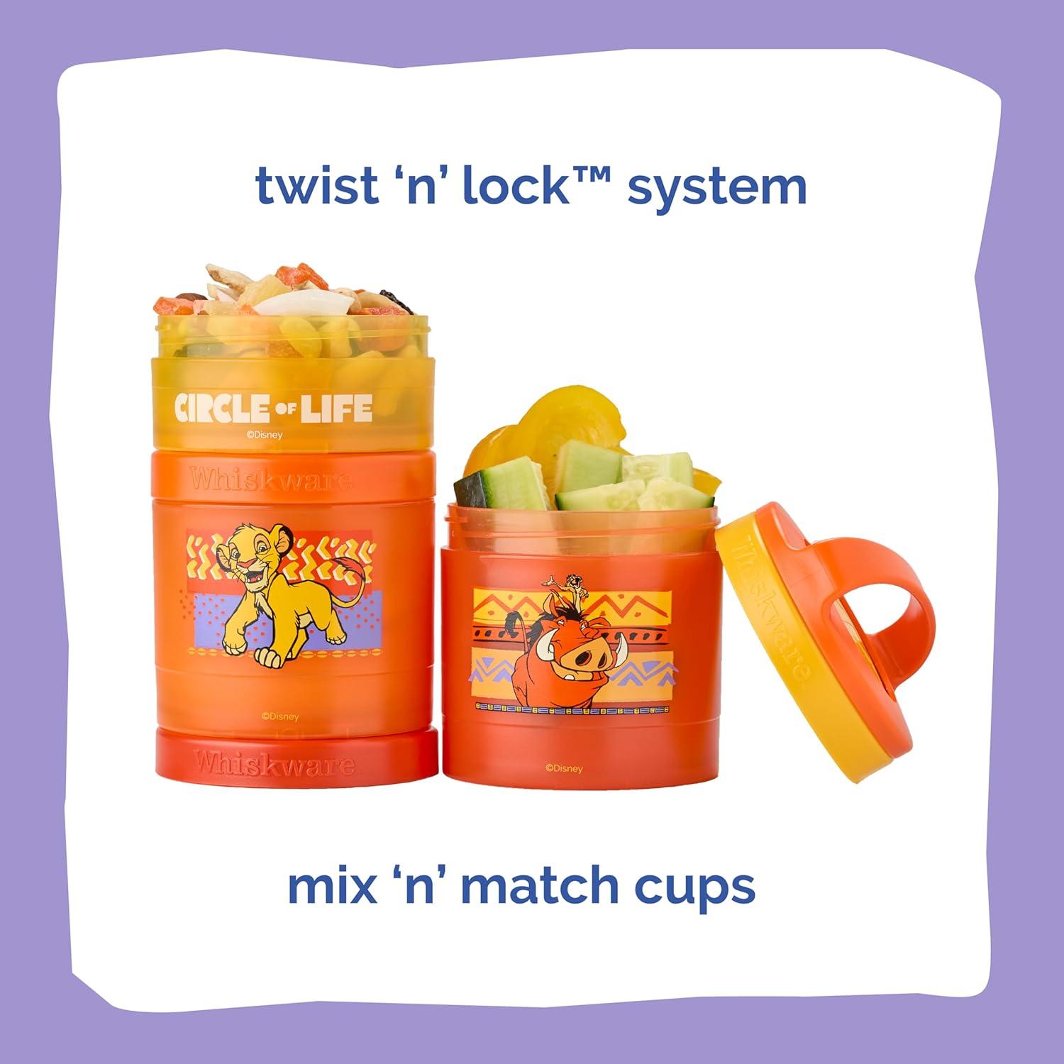 imageWhiskware Bluey Stackable Snack Containers for Babies Toddlers and Kids 3 Stackable Snack Cups for School and Travel Cupholder Friendly Bluey Chloe Bingo and Lila Best BuddiesCircle of Life