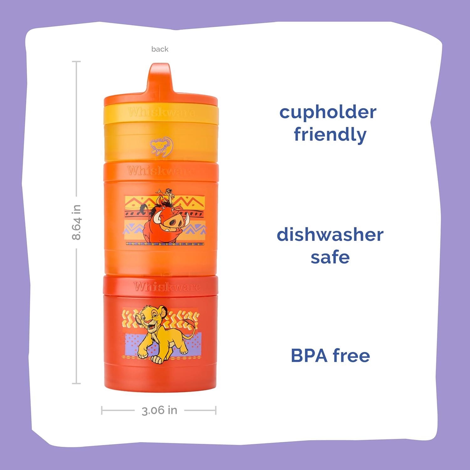 imageWhiskware Bluey Stackable Snack Containers for Babies Toddlers and Kids 3 Stackable Snack Cups for School and Travel Cupholder Friendly Bluey Chloe Bingo and Lila Best BuddiesCircle of Life