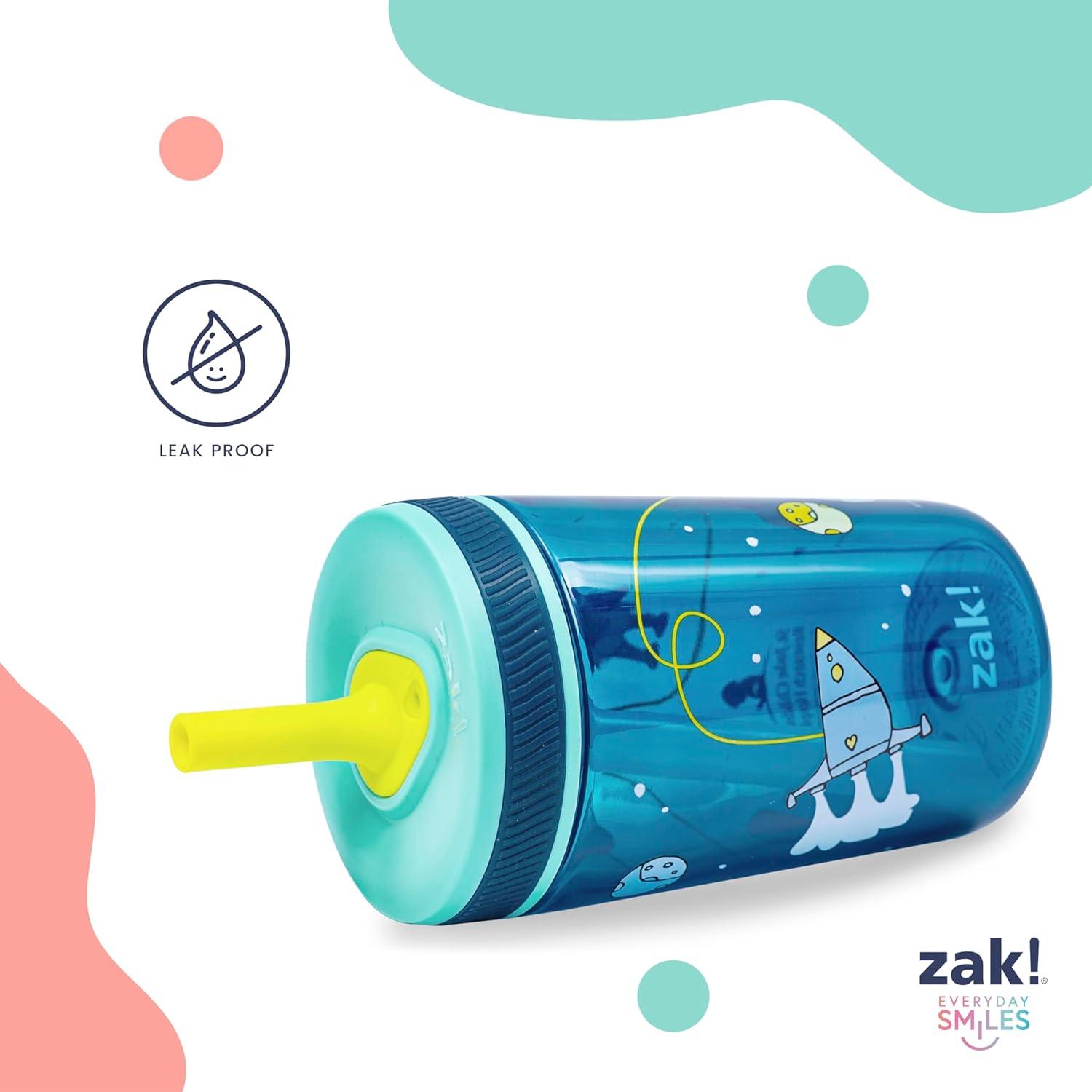 imageZak Designs 15oz Bluey Kelso Tumbler Set LeakProof ScrewOn Lid with Straw Made of Durable Plastic and Silicone Perfect Bundle for Kids 2 Count Pack of 1St Jude Space and Smiles