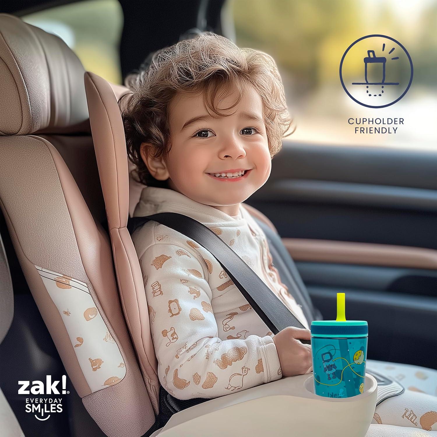 imageZak Designs 15oz Bluey Kelso Tumbler Set LeakProof ScrewOn Lid with Straw Made of Durable Plastic and Silicone Perfect Bundle for Kids 2 Count Pack of 1St Jude Space and Smiles