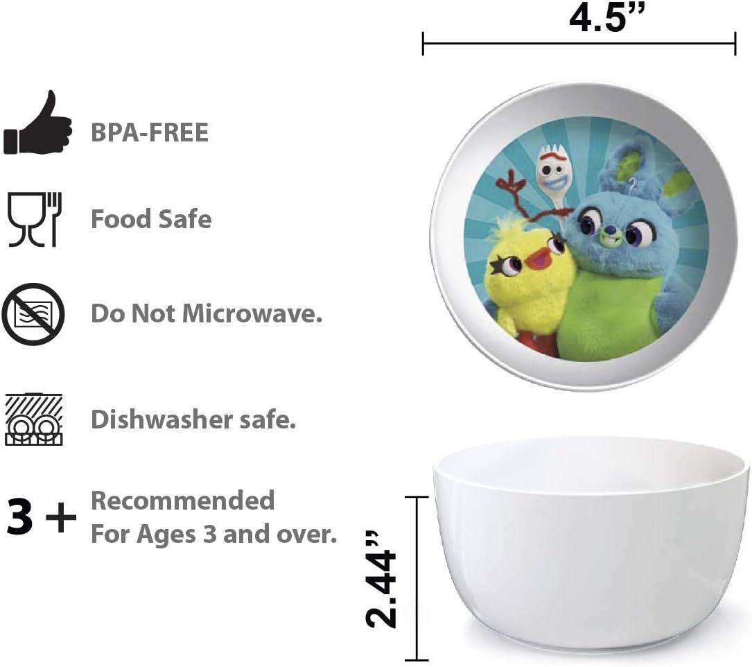 imageZak Designs Bluey Kids Dinnerware Gift Set Includes Plate Bowl Tumbler Water Bottle and Utensil Tableware Made of Durable Material and Perfect for Kids 6 Piece Gift Set BPAFreePixar Toy Story
