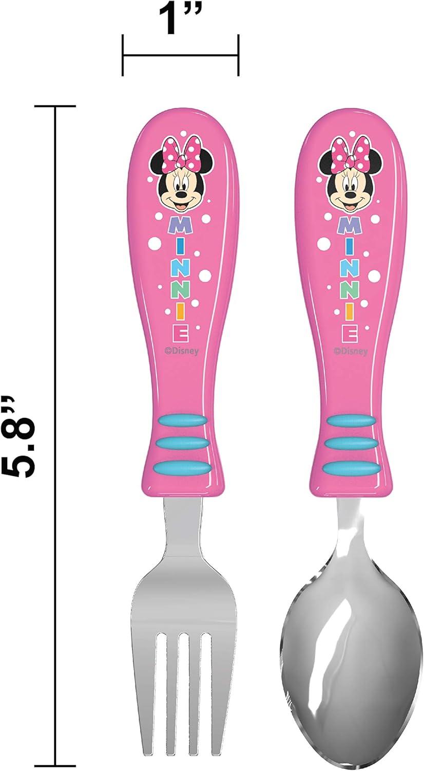 imageZak Designs Bluey Kids Dinnerware Gift Set Includes Plate Bowl Tumbler Water Bottle and Utensil Tableware Made of Durable Material and Perfect for Kids 6 Piece Gift Set BPAFreeMinnie Mouse