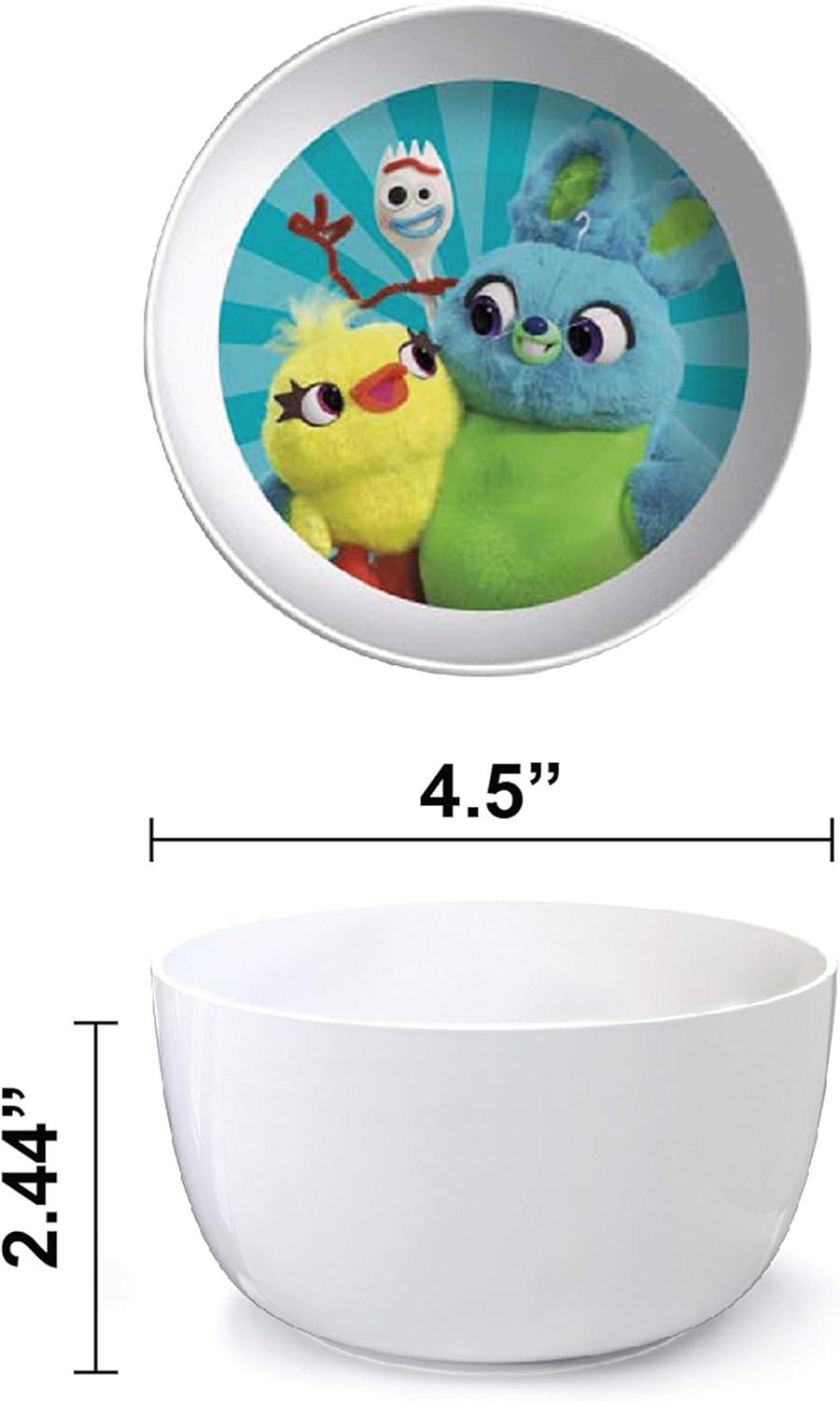 imageZak Designs Bluey Kids Dinnerware Gift Set Includes Plate Bowl Tumbler Water Bottle and Utensil Tableware Made of Durable Material and Perfect for Kids 6 Piece Gift Set BPAFreePixar Toy Story