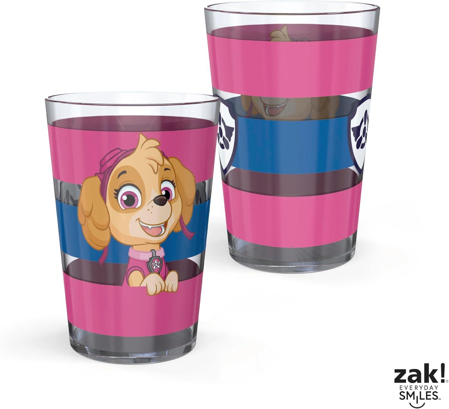 imageZak Designs Bluey Nesting Tumbler Set Includes Durable Plastic Cups with Variety Artwork Fun Drinkware is Perfect for Kids 145 oz 4Pack NonBPAChase Marshall Skye