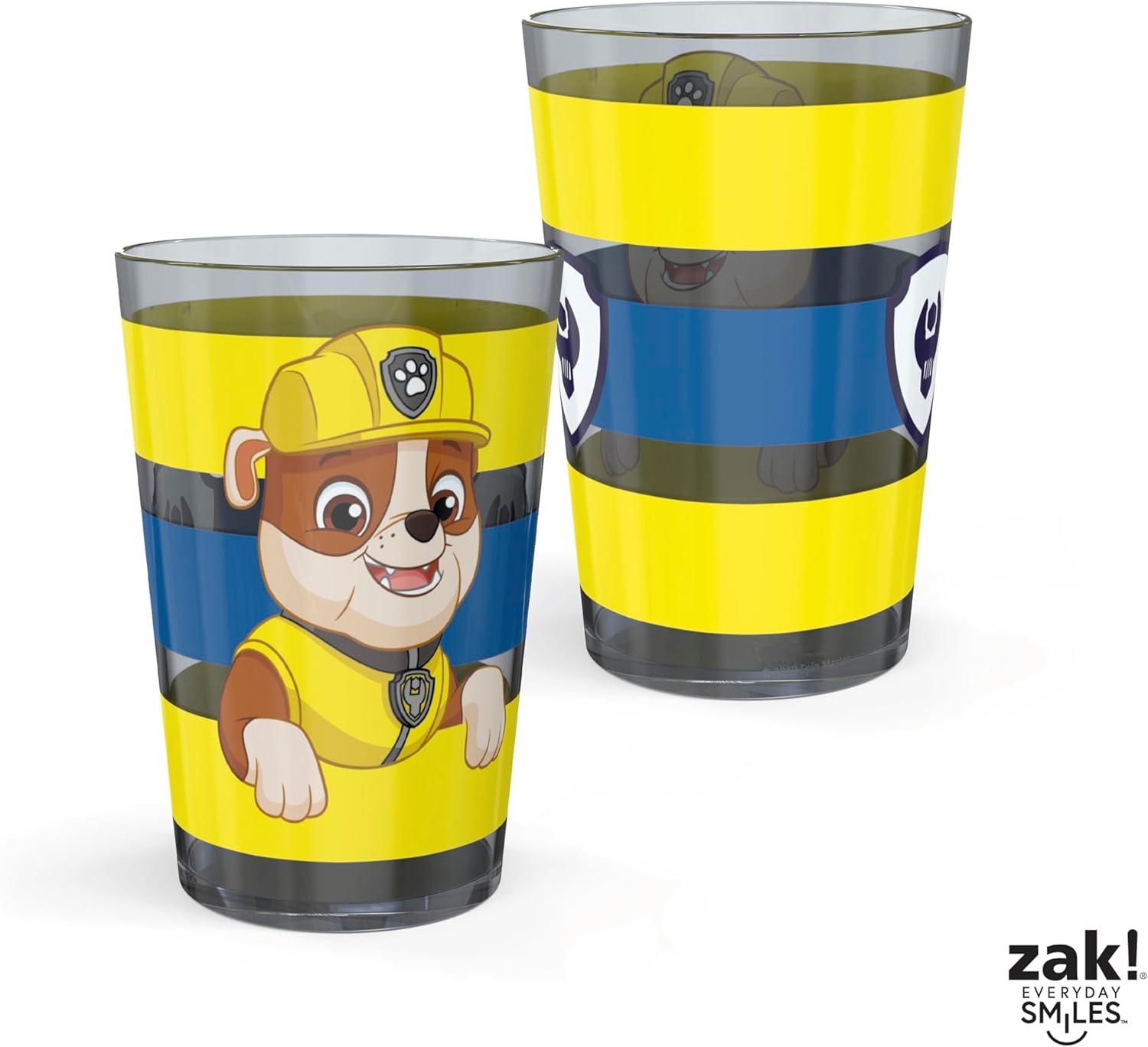 imageZak Designs Bluey Nesting Tumbler Set Includes Durable Plastic Cups with Variety Artwork Fun Drinkware is Perfect for Kids 145 oz 4Pack NonBPAChase Marshall Skye