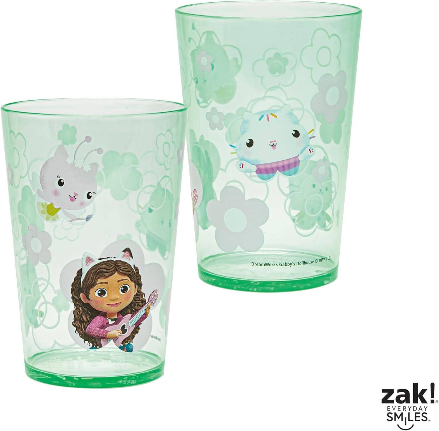 imageZak Designs Bluey Nesting Tumbler Set Includes Durable Plastic Cups with Variety Artwork Fun Drinkware is Perfect for Kids 145 oz 4Pack NonBPAGabbys Dollhouse