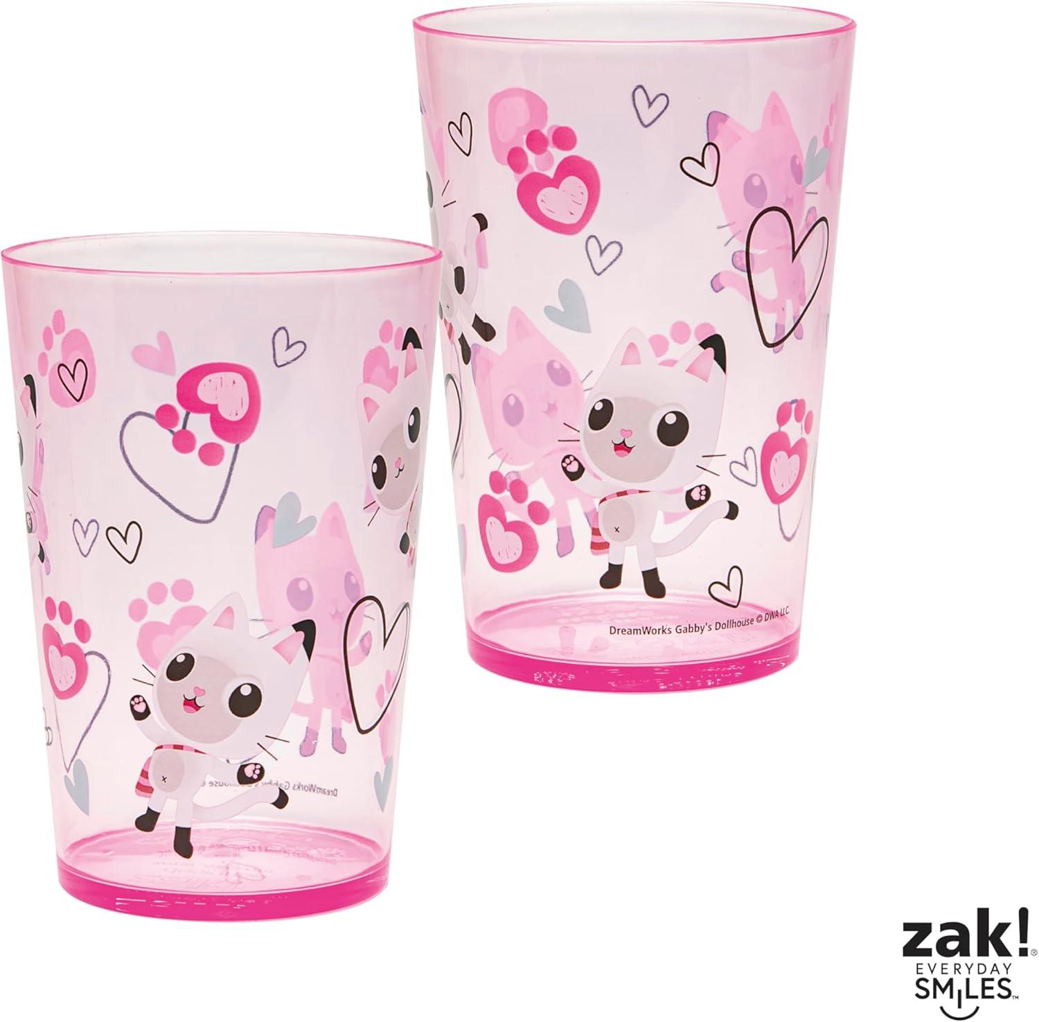 imageZak Designs Bluey Nesting Tumbler Set Includes Durable Plastic Cups with Variety Artwork Fun Drinkware is Perfect for Kids 145 oz 4Pack NonBPAGabbys Dollhouse