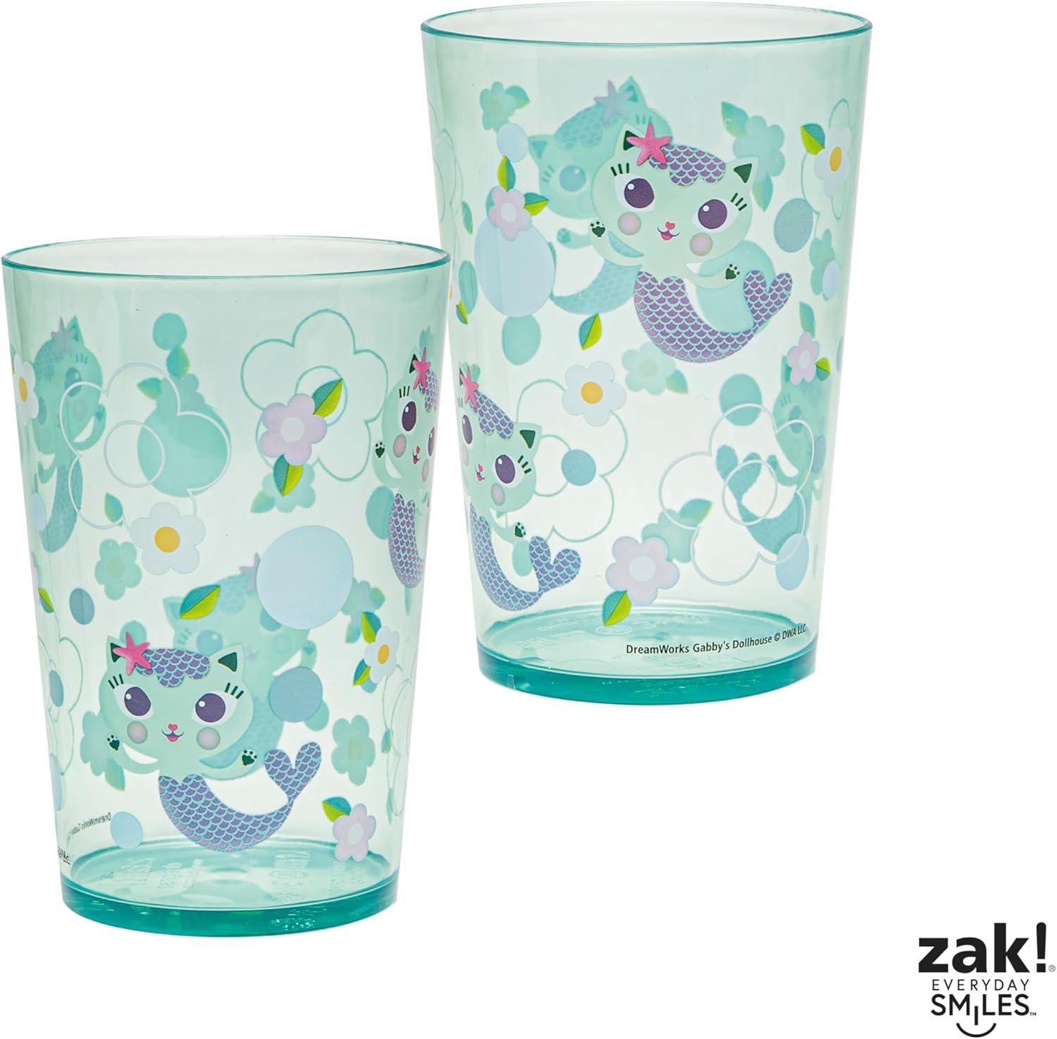 imageZak Designs Bluey Nesting Tumbler Set Includes Durable Plastic Cups with Variety Artwork Fun Drinkware is Perfect for Kids 145 oz 4Pack NonBPAGabbys Dollhouse