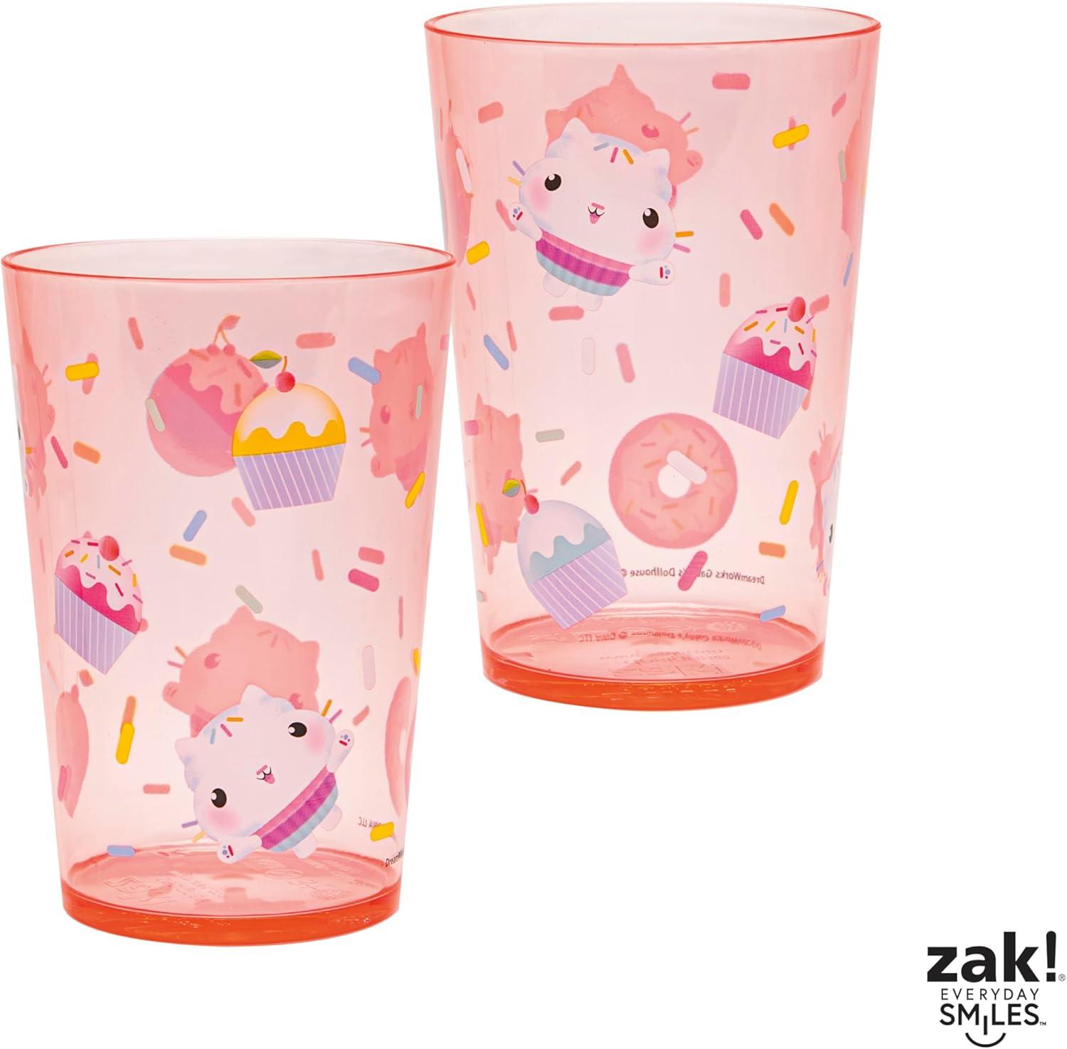 imageZak Designs Bluey Nesting Tumbler Set Includes Durable Plastic Cups with Variety Artwork Fun Drinkware is Perfect for Kids 145 oz 4Pack NonBPAGabbys Dollhouse