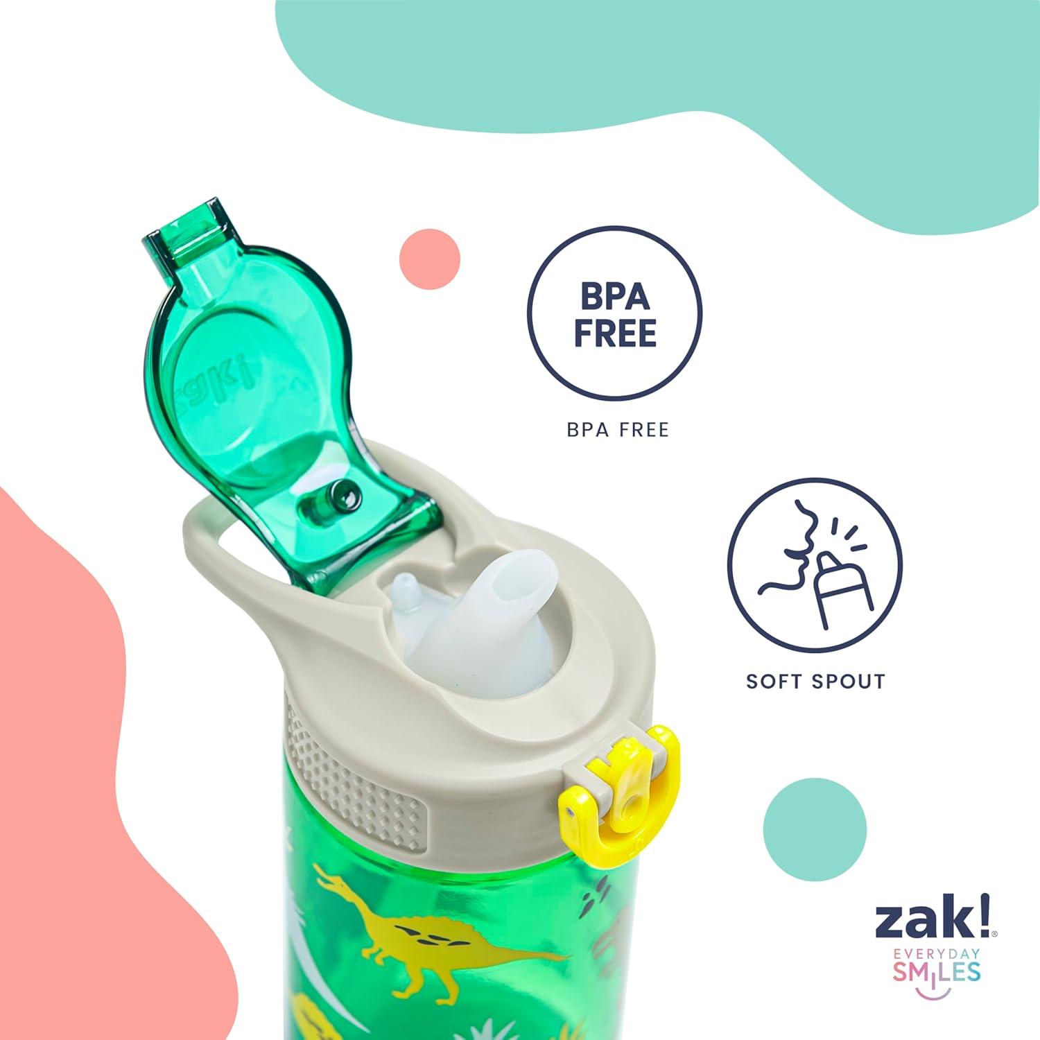 imageZak Designs Bluey Sage Kids Water Bottle For School or Travel 16oz Durable Plastic Water Bottle With Straw Handle and LeakProof PopUp Spout Cover Bluey amp BingoMinecraft Creeper