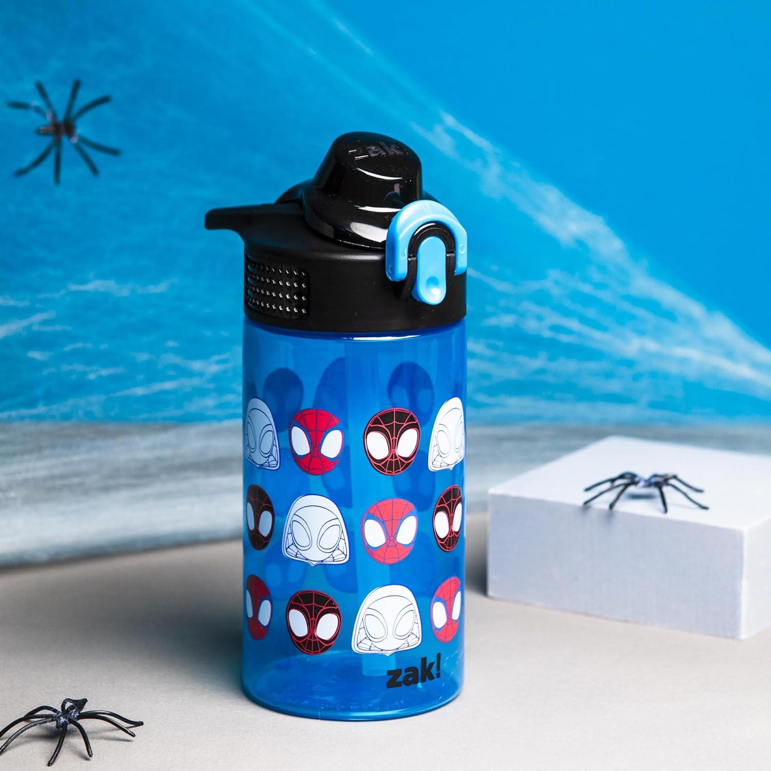 imageZak Designs Bluey Sage Kids Water Bottle For School or Travel 16oz Durable Plastic Water Bottle With Straw Handle and LeakProof PopUp Spout Cover Bluey amp BingoSpidey Spidey and His Amazing Friends