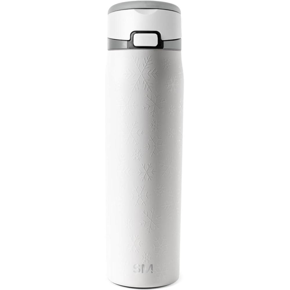 imageSimple Modern Kids Summit  Christmas Water Bottle with Straw Lid  Bluey 18oz Stainless Steel Cup Insulated Tumbler for Toddlers School  Holiday Gifts for Girls Boys  Bluey Holly JollyFrosty Snowflakes