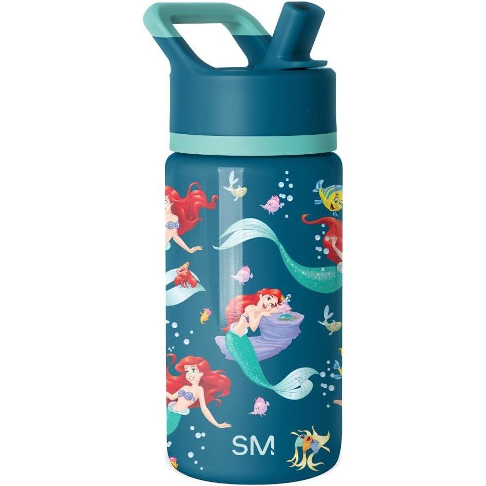 imageSimple Modern Kids Summit Water Bottle with Straw Lid Bluey 18oz Stainless Steel Cup Insulated Tumbler for Girls Boys School Bluey SkyDisneyAriels Day Dream