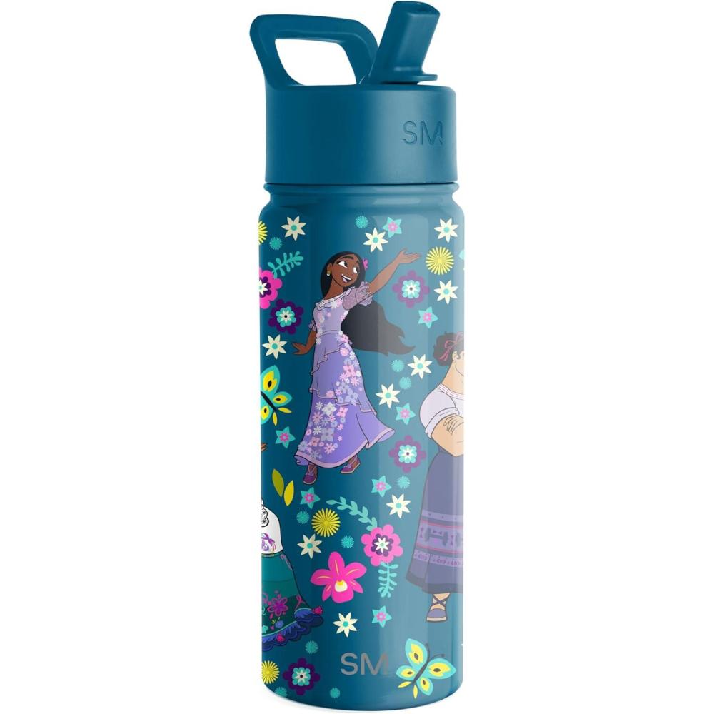 imageSimple Modern Kids Summit Water Bottle with Straw Lid Bluey 18oz Stainless Steel Cup Insulated Tumbler for Girls Boys School Bluey SkyDisneyEncanto