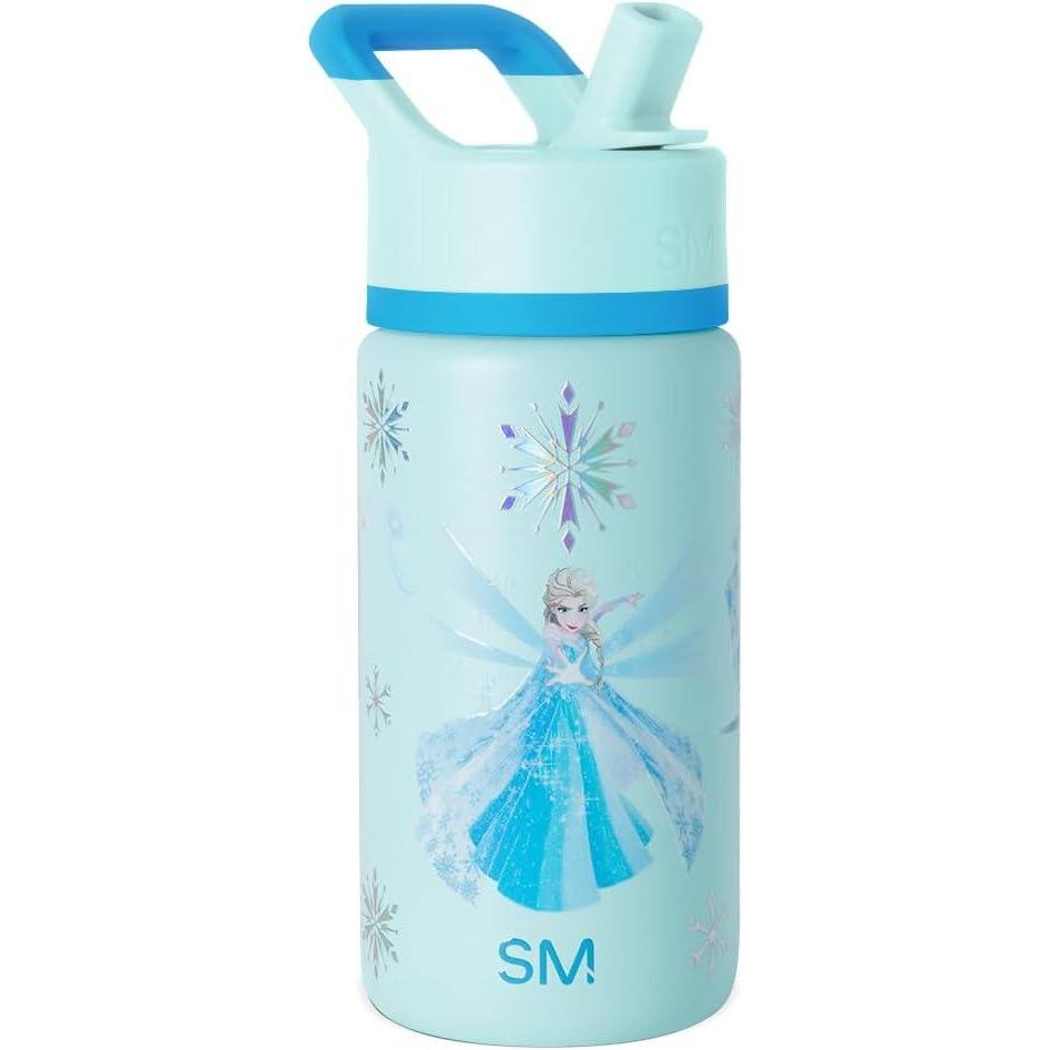 imageSimple Modern Kids Summit Water Bottle with Straw Lid Bluey 18oz Stainless Steel Cup Insulated Tumbler for Girls Boys School  Bluey SkyDisneyIridescent Elsa