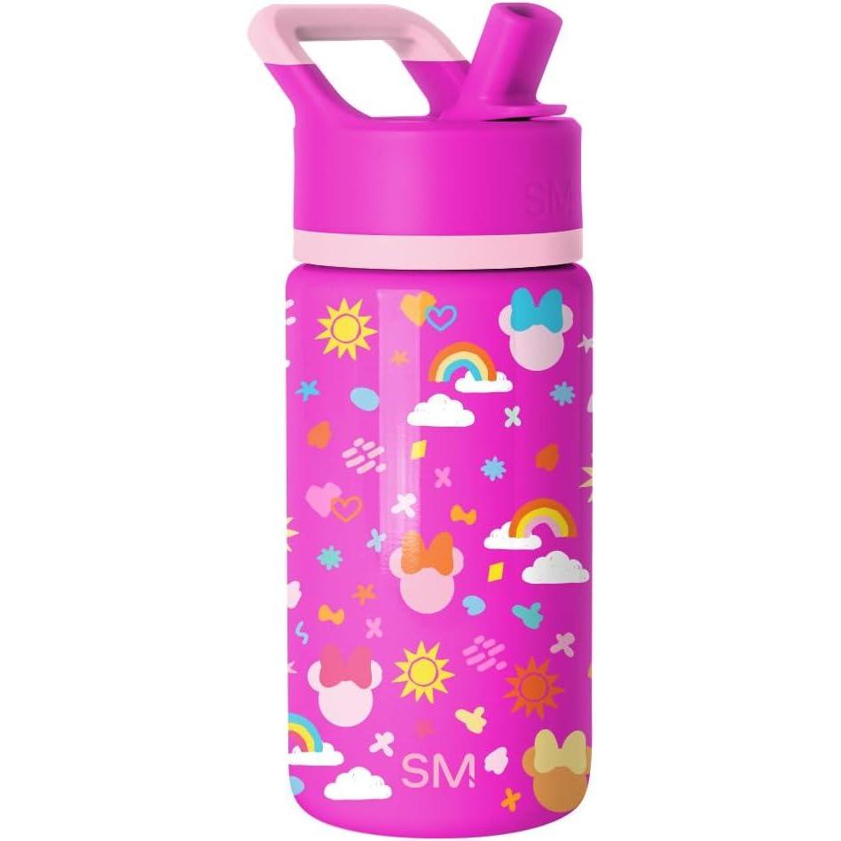 imageSimple Modern Kids Summit Water Bottle with Straw Lid Bluey 18oz Stainless Steel Cup Insulated Tumbler for Girls Boys School Bluey SkyDisneyMinnie Doodle