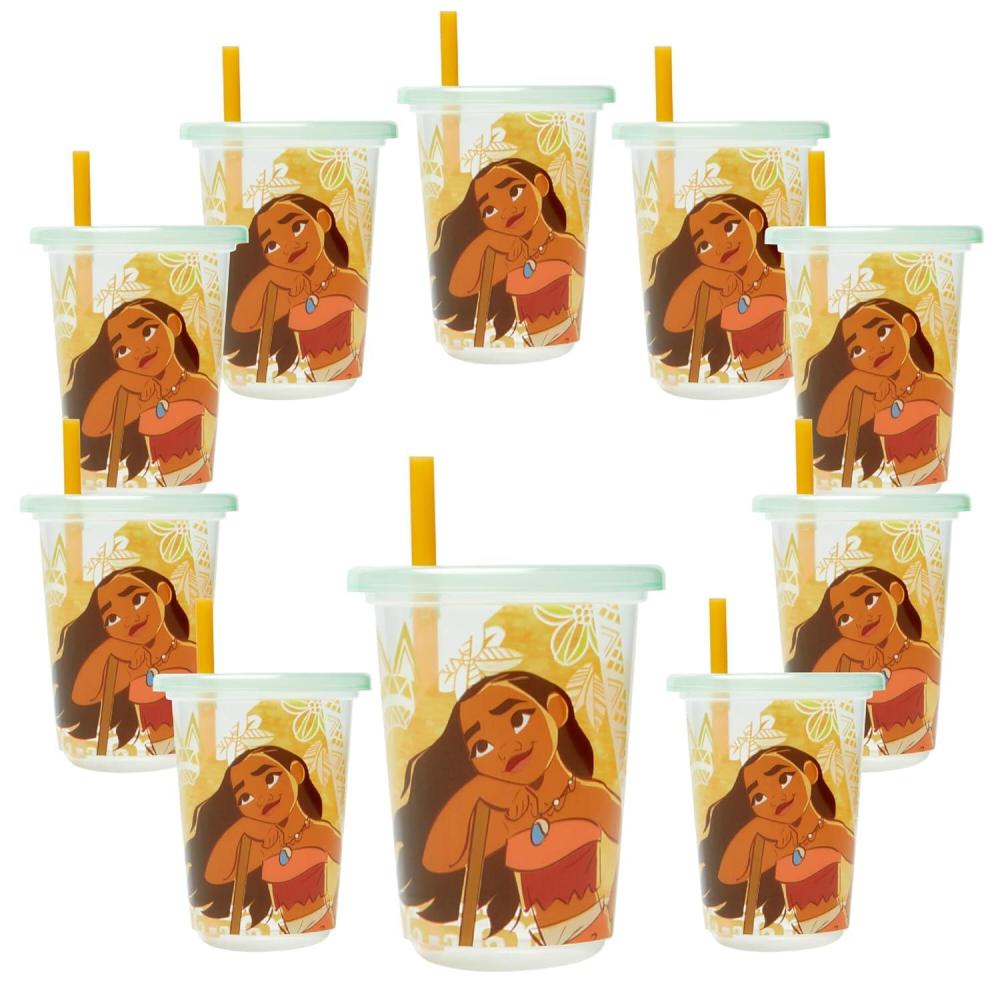 imageThe First Years Bluey Take amp Toss Toddler Straw Cups Spill Proof Toddler Sippy Cups with Snap On Lids and Straws Bluey Gifts and Bluey Party Supplies 10 Oz 10 CountDisney Moana