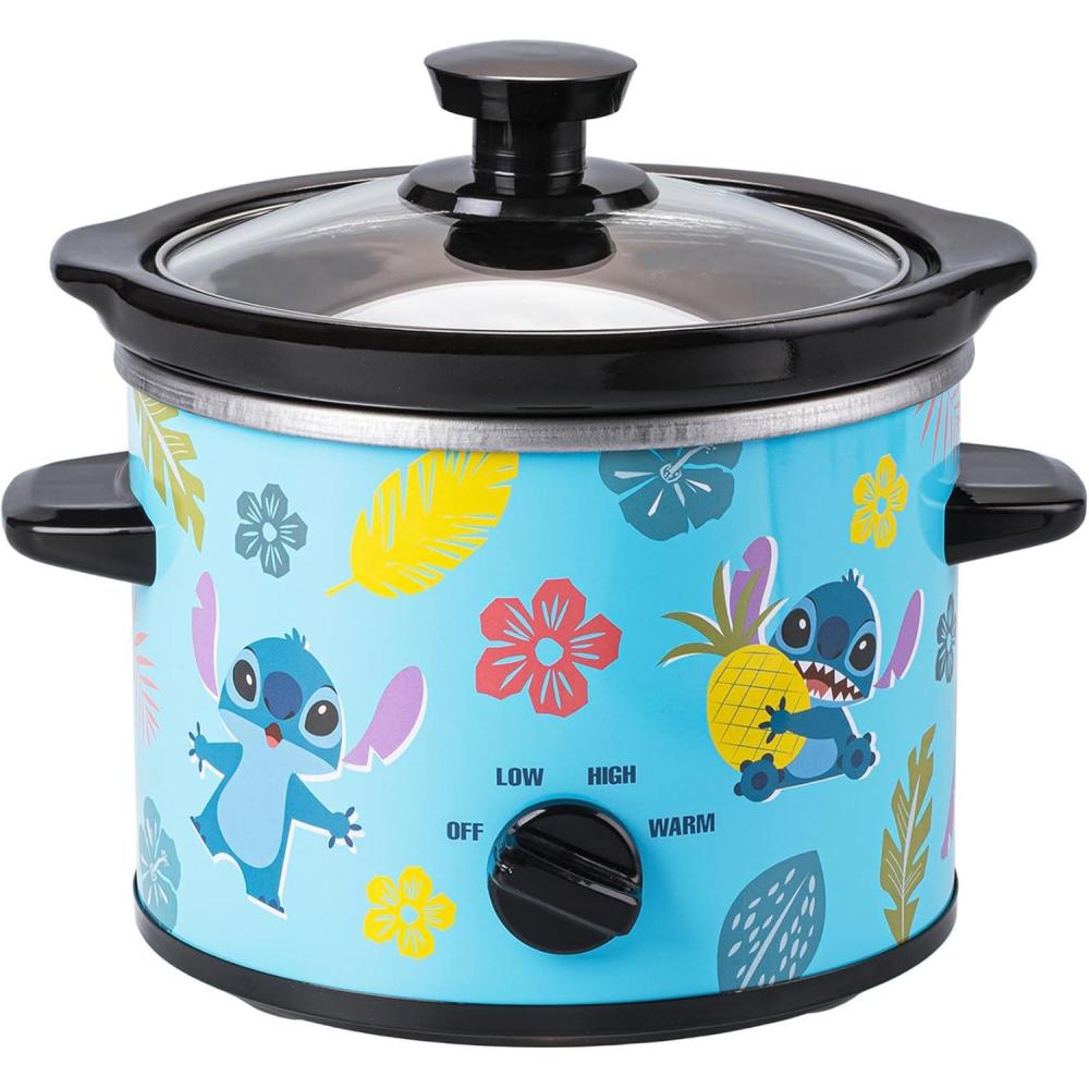 imageUncanny Brands Bluey 2qt Slow Cooker Small Kitchen ApplianceDisney Lilo Stitch