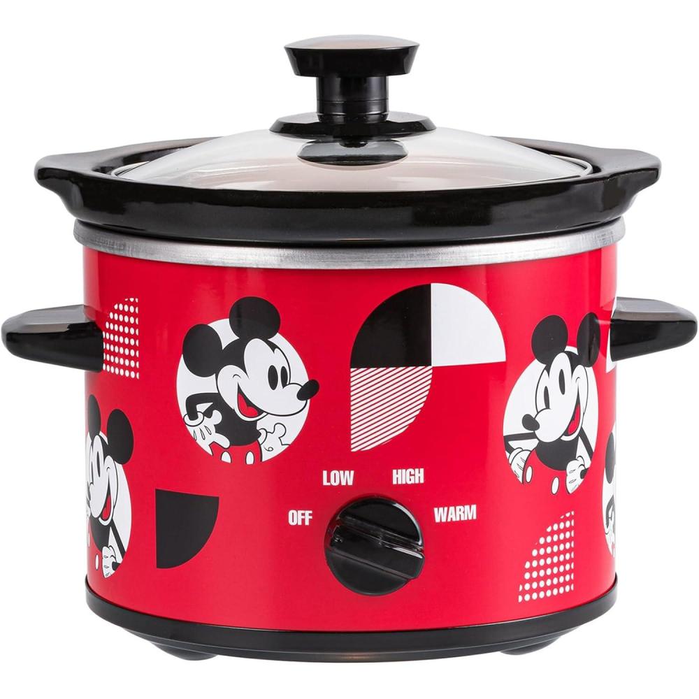 imageUncanny Brands Bluey 2qt Slow Cooker Small Kitchen ApplianceDisney Mickey Mouse