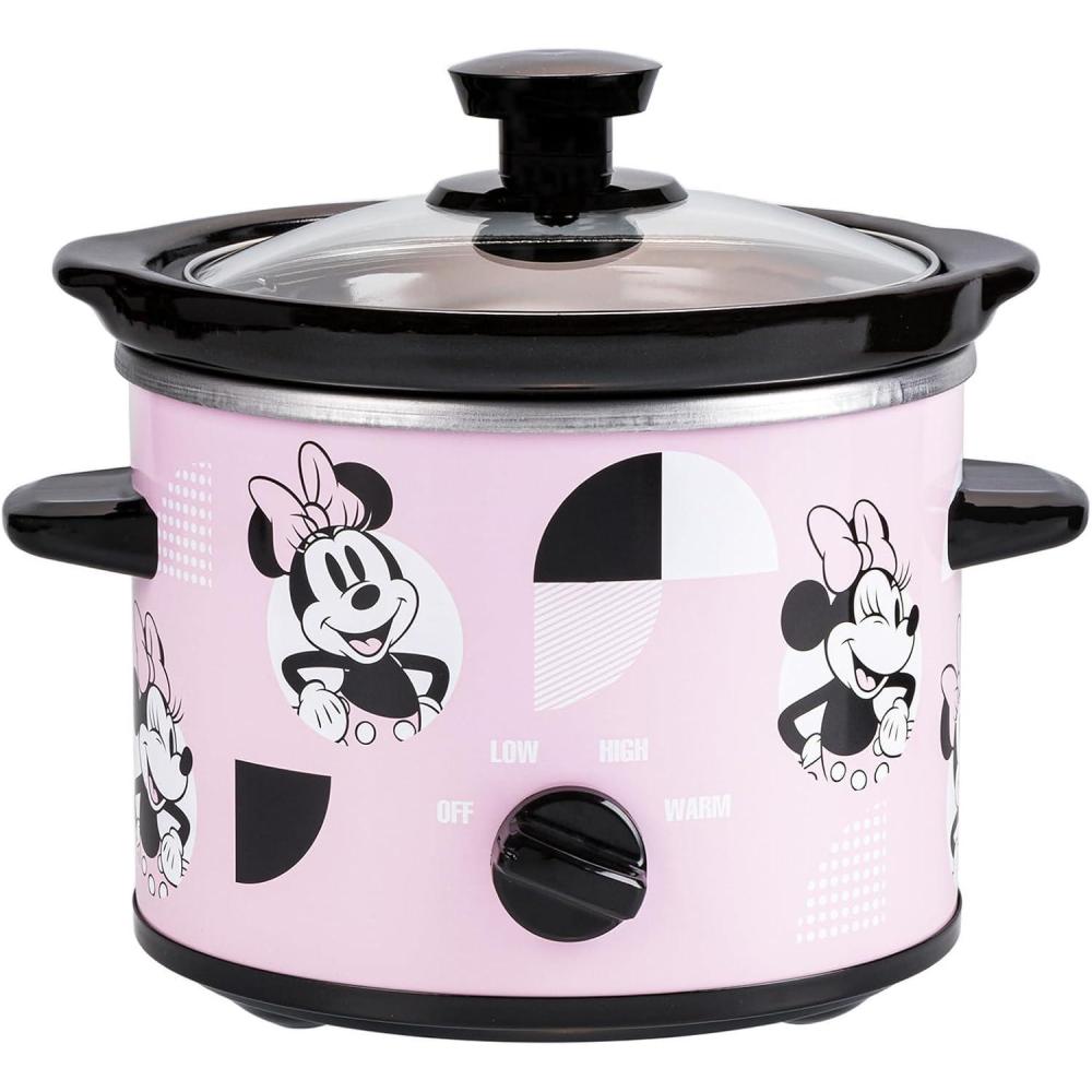imageUncanny Brands Bluey 2qt Slow Cooker Small Kitchen ApplianceDisney Minnie Mouse