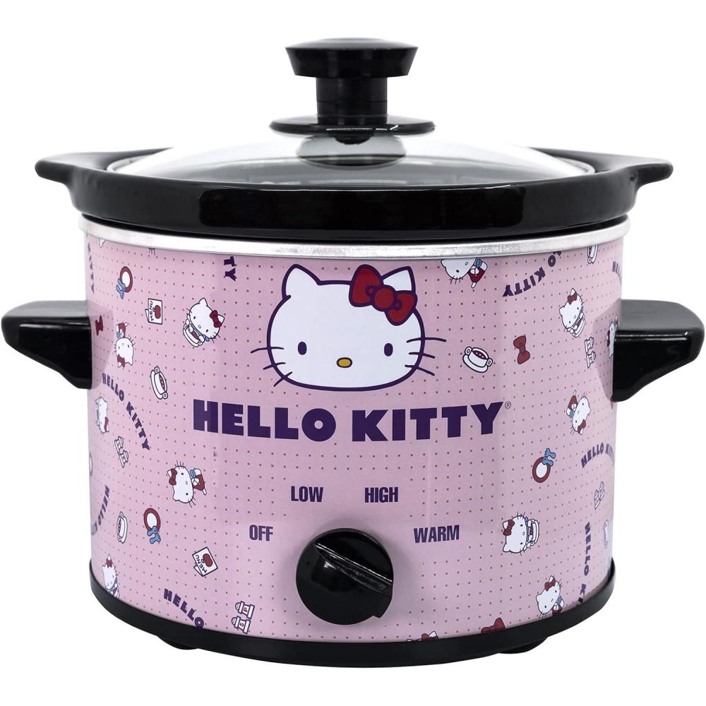 imageUncanny Brands Bluey 2qt Slow Cooker Small Kitchen ApplianceHello Kitty