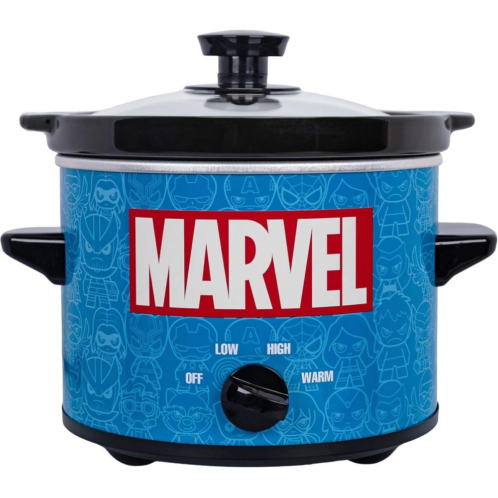 imageUncanny Brands Bluey 2qt Slow Cooker Small Kitchen ApplianceMarvel Eat the Universe