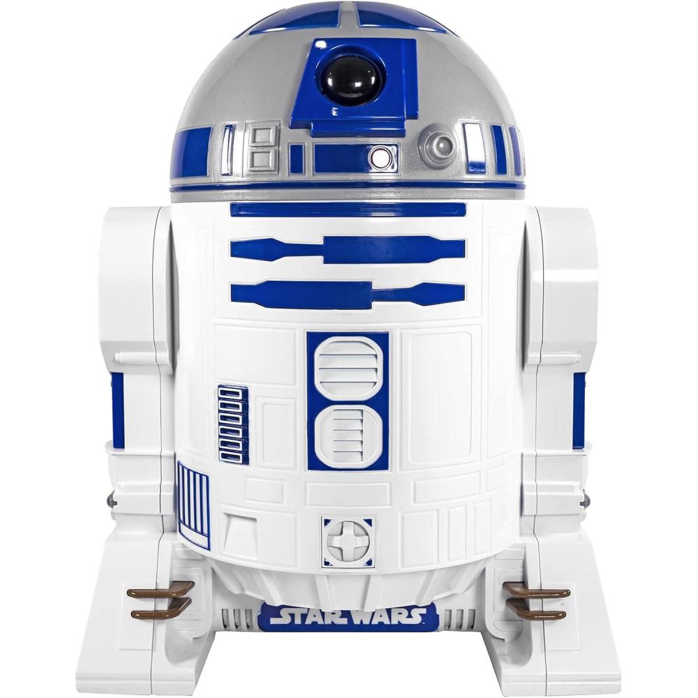 imageUncanny Brands Bluey Popcorn Maker OilFree Electric Hot Air Popper with 12 Paper Bags  Officially LicensedR2D2