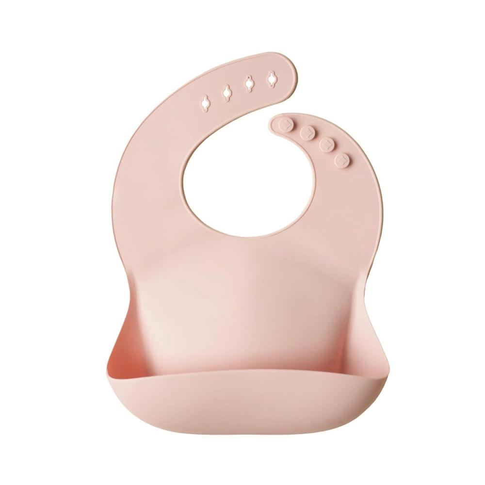 imagemushie x Bluey Silicone Baby Bib  Adjustable Fit Waterproof Bibs Bluey IvoryBlush