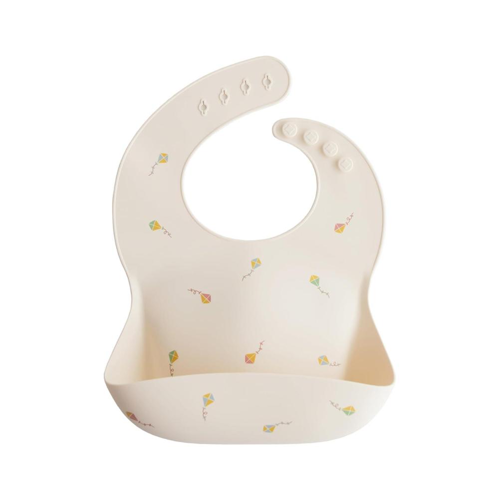 imagemushie x Bluey Silicone Baby Bib  Adjustable Fit Waterproof Bibs Bluey IvoryKites