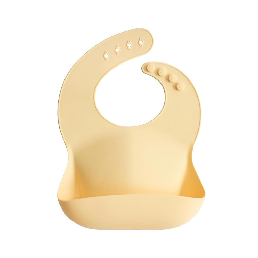 imagemushie x Bluey Silicone Baby Bib  Adjustable Fit Waterproof Bibs Bluey IvorySunshine