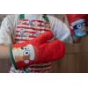 Handstand Kitchen Bluey and Bingo 100% Cotton Hoilday Stripe Print Child’s Apron and Oven Mitt Pair Set