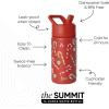 Simple Modern Kids Summit | Christmas Water Bottle with Straw Lid | Bluey 18oz Stainless Steel Cup Insulated Tumbler for Toddlers, School | Holiday Gifts for Girls Boys | Bluey Holly Jolly(Candy Cane Salad)