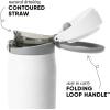 Simple Modern Kids Summit | Christmas Water Bottle with Straw Lid | Bluey 18oz Stainless Steel Cup Insulated Tumbler for Toddlers, School | Holiday Gifts for Girls Boys | Bluey Holly Jolly(Frosty Snowflakes)