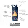 Simple Modern Kids Summit Water Bottle with Straw Lid |Bluey 18oz Stainless Steel Cup Insulated Tumbler for Girls, Boys, School | Bluey Sky(Disney-Belle’s Garden)