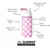Simple Modern Kids Summit Water Bottle with Straw Lid |Bluey 18oz Stainless Steel Cup Insulated Tumbler for Girls, Boys, School | Bluey Sky(Mattel: Barbie Checkmate)