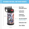 THERMOS FUNTAINER Water Bottle with Straw – 12 Ounce – Kids Stainless Steel Vacuum Insulated Water Bottle with Lid, Bluey(Avengers)