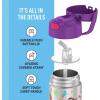 THERMOS FUNTAINER Water Bottle with Straw – 12 Ounce – Kids Stainless Steel Vacuum Insulated Water Bottle with Lid, Bluey(Encanto)