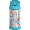 THERMOS FUNTAINER Water Bottle with Straw – 12 Ounce – Kids Stainless Steel Vacuum Insulated Water Bottle with Lid, Bluey(Paw Patrol Blue)