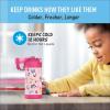 THERMOS FUNTAINER Water Bottle with Straw – 12 Ounce – Kids Stainless Steel Vacuum Insulated Water Bottle with Lid, Bluey(Preschool Minnie)