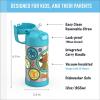 THERMOS FUNTAINER Water Bottle with Straw – 12 Ounce – Kids Stainless Steel Vacuum Insulated Water Bottle with Lid, Bluey(Scooby-Doo)