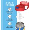 THERMOS FUNTAINER Water Bottle with Straw – 12 Ounce – Kids Stainless Steel Vacuum Insulated Water Bottle with Lid, Bluey(Sonic the Hedgehog)