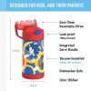 THERMOS FUNTAINER Water Bottle with Straw – 12 Ounce – Kids Stainless Steel Vacuum Insulated Water Bottle with Lid, Bluey(Sonic the Hedgehog)