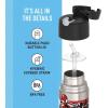 THERMOS FUNTAINER Water Bottle with Straw – 12 Ounce – Kids Stainless Steel Vacuum Insulated Water Bottle with Lid, Bluey(Spiderman)