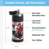 THERMOS FUNTAINER Water Bottle with Straw – 12 Ounce – Kids Stainless Steel Vacuum Insulated Water Bottle with Lid, Bluey(Spiderman)