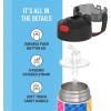 THERMOS FUNTAINER Water Bottle with Straw – 12 Ounce – Kids Stainless Steel Vacuum Insulated Water Bottle with Lid, Bluey(Super Mario Brothers)