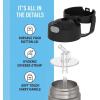 THERMOS FUNTAINER Water Bottle with Straw – 12 Ounce – Kids Stainless Steel Vacuum Insulated Water Bottle with Lid, Bluey(Teenage Mutant Ninja Turtles)
